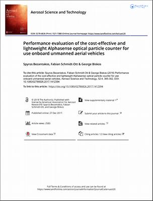 Performance evaluation of the cost effective and lightweight Alphasense optical particle counter for use onboard unmanned aerial vehicles.pdf.jpg