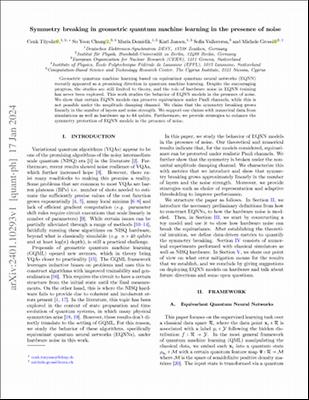 Symmetry breaking in geometric quantum machine learning in the presence of noise.pdf.jpg