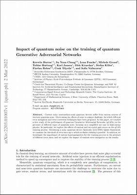 Impact of quantum noise on the training of quantum Generative Adversarial Networks.pdf.jpg