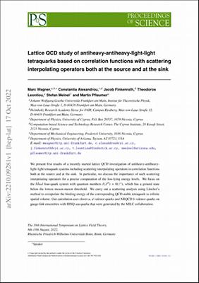 Lattice QCD study of antiheavy-antiheavy-light-light tetraquarks based on correlation functions with scattering interpolating operators both at the source and at the sink.pdf.jpg