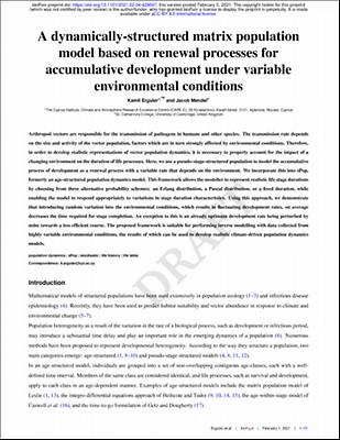 Erguler, Mendel - 2021 - A dynamically-structured matrix population model based on renewal processes for accumulative development under.pdf.jpg