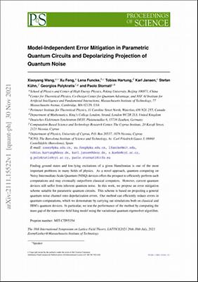 Model-Independent Error Mitigation in Parametric Quantum Circuits and Depolarizing Projection of Quantum Noise.pdf.jpg