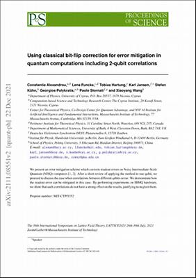 Using classical bit-flip correction for error mitigation in quantum computations including 2-qubit correlations.pdf.jpg
