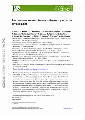 Pseudoscalar-pole contributions to the muon 𝒈 − 2 at the.pdf.jpg