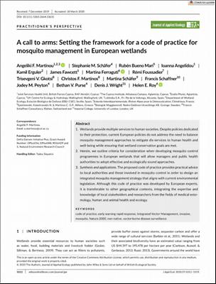 Journal of Applied Ecology - 2020 - Martinou - A call to arms  Setting the framework for a code of practice for mosquito.pdf.jpg